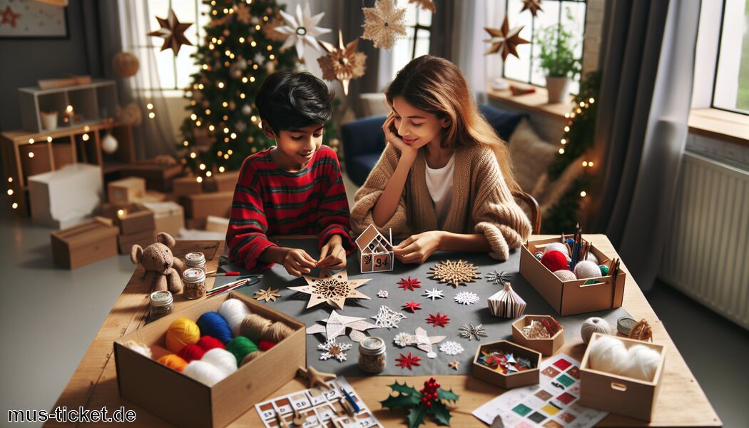 Schneeflocken aus Watte und Pappe - Weihnachtsdeko selber machen » Bastelspaß mit Kindern